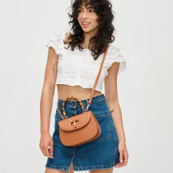 Allison - Bamboo Top Handle Crossbody