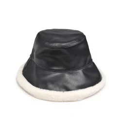 Faux Fur Trimmed Bucket Hat Bucket Hat