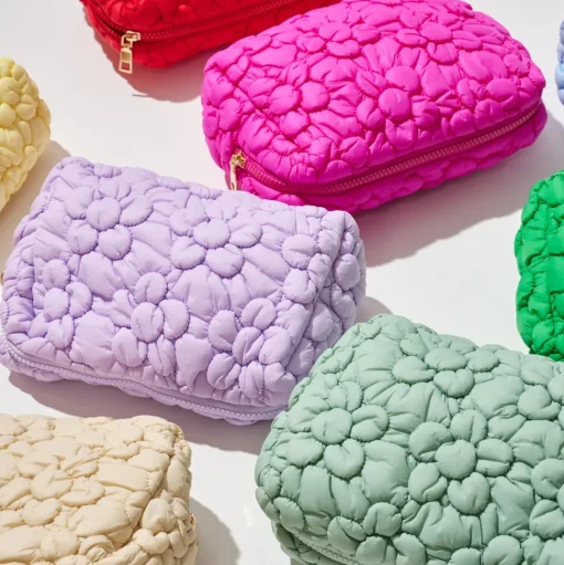 Flora Pop - Nylon Cosmetic Pouch