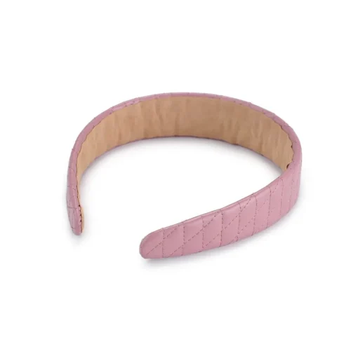 Quilted Vegan Leather Headband Headband